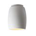 Justice Design Group Radiance 6 Inch 1 Light Outdoor Flush Mount - CER-6130W-NAVS