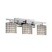 Justice Design Group Wire Glass 26 Inch 3 Light Bath Vanity Light - WGL-8703-30-SWCB-DBRZ