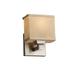 Justice Design Group Textile 8 Inch Wall Sconce - FAB-8437-55-WHTE-DBRZ-LED1-700