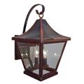 Arroyo Craftsman Nantes 19 Inch Tall 3 Light Outdoor Wall Light - NAB-10CS-BK