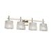 Justice Design Group Veneto Luce 33 Inch 4 Light Bath Vanity Light - GLA-8414-30-LACE-MBLK