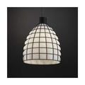 Justice Design Group Wire Glass 19 Inch Large Pendant - WGL-8814-GROP-CROM-BKCD