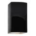 Justice Design Group Ambiance 13 Inch Wall Sconce - CER-0955W-BLK-LED1-1000