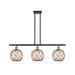 Innovations Lighting Bruno Marashlian Farmhouse Rope 36 Inch 3 Light Linear Suspension Light - 516-3I-BB-G121-8RW