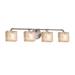 Justice Design Group Alabaster Rocks! - Bronx 35 Inch 4 Light Bath Vanity Light - ALR-8464-55-MBLK-LED4-2800