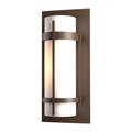 Hubbardton Forge Banded 15 Inch Tall Outdoor Wall Light - 305893-1021