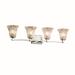 Justice Design Group Veneto Luce 32 Inch 4 Light Bath Vanity Light - GLA-8424-20-LACE-DBRZ-LED4-2800