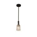 Justice Design Group Veneto Luce 4 Inch Mini Pendant - GLA-8445-16-GLDC-DBRZ