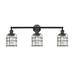 Innovations Lighting Bruno Marashlian Small Bell Cage 31 Inch 3 Light Bath Vanity Light - 205-BK-G54-CE