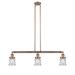 Innovations Lighting Bruno Marashlian Small Canton 38 Inch 3 Light Linear Suspension Light - 213-BK-G182S-LED