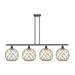 Innovations Lighting Bruno Marashlian Large Farmhouse Rope 48 Inch 4 Light Linear Suspension Light - 516-4I-WPC-G121-10RB-LED