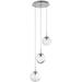 Hammerton Studio Levi Wilson Nebula 22 Inch 3 Light Multi Light Pendant - CHB0064-03-FB-S-C01-E2