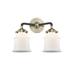 Innovations Lighting Bruno Marashlian Canton 13 Inch 2 Light Bath Vanity Light - 284-2W-BPN-G182S-LED