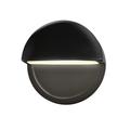 Justice Design Group Ambiance Collection 8 Inch Tall LED Outdoor Wall Light - CER-5610W-BLK
