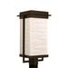 Justice Design Group Porcelina - Pacific 18 Inch Tall 1 Light LED Outdoor Post Lamp - PNA-7543W-WAVE-NCKL