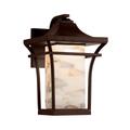 Justice Design Group Alabaster Rocks! - Summit 16 Inch Tall 1 Light Outdoor Wall Light - ALR-7524W-DBRZ