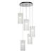 Hammerton Studio Textured Glass 19 Inch 5 Light Multi Light Pendant - CHB0044-05-SN-IW-C01-E2