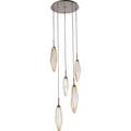 Hammerton Studio Rock Crystal 18 Inch 5 Light LED Multi Light Pendant - CHB0050-05-GM-CA-C01-L1