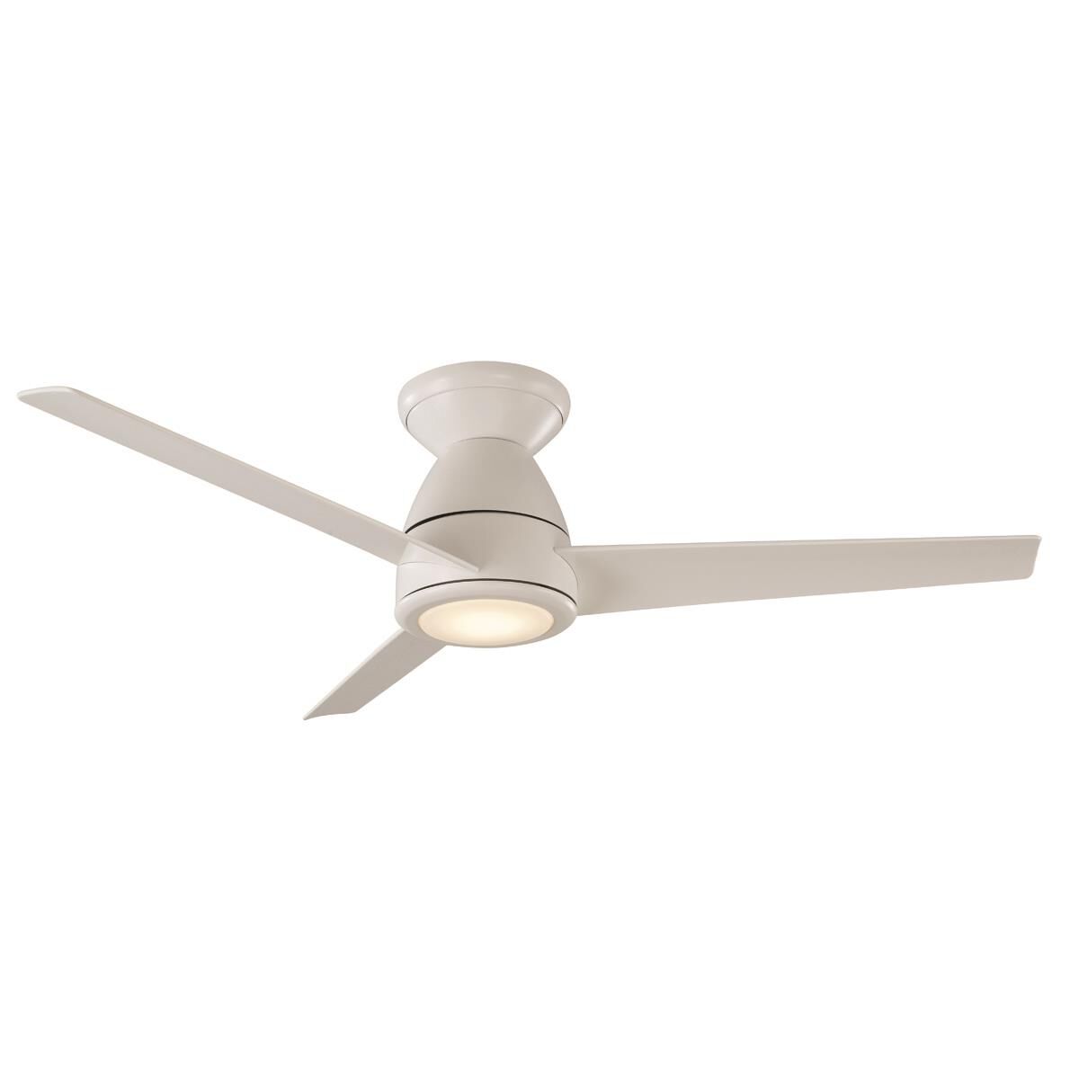 Modern Forms Tip-Top Outdoor Rated 44 Inch Flush Mount Fan with Light Kit - FH-W2004-44L-BA