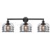 Innovations Lighting Bruno Marashlian Large Bell Cage 34 Inch 3 Light Bath Vanity Light - 205-BAB-G74-CE-LED