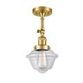 Innovations Lighting Bruno Marashlian Small Oxford 7 Inch 1 Light Semi Flush Mount - 201F-SG-G532-LED