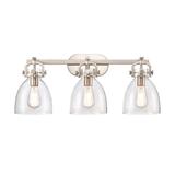 Innovations Lighting Bruno Marashlian Newton Bell 27 Inch 3 Light Bath Vanity Light - 412-3W-BB-7CL-LED