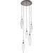 Hammerton Studio Rock Crystal 18 Inch 5 Light LED Multi Light Pendant - CHB0050-05-RB-CS-C01-L3