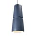 Justice Design Group Radiance 8 Inch Mini Pendant - CER-6435-WHT-DBRZ-120E-LED-10W