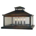 Arroyo Craftsman Canterbury 15 Inch Tall 4 Light Outdoor Pier Lamp - CAC-19CS-S