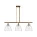 Innovations Lighting Bruno Marashlian Ballston Dome 36 Inch 3 Light Linear Suspension Light - 516-3I-WPC-GBD-94