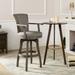 Williams Swivel Counter and Bar Stool with Armrests