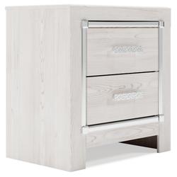 Signature Design Altyra Two Drawer Night Stand - Ashley Furniture B2640-92