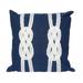 "Liora Manne Visions II Double Knot Indoor/Outdoor Pillow Navy 20"" Square - Trans Ocean Import Co 7SB2S414233"