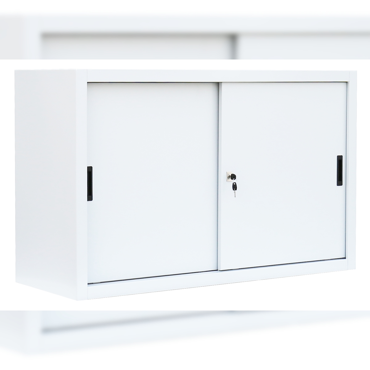 Lüllmann® Schiebetürenschrank, 2 OH, 750 x 1600 x 450 mm, signalweiß Image