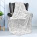 East Urban Home Ambesonne Fleece Throw Microfiber/Fleece/Microfiber/Fleece in White | 70 W in | Wayfair 361F8E535B6443CA9AAD295FEDB59167