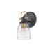 Hinkley Easton 1-Light Dimmable Bath Sconce, Glass in Black/Yellow | 10.5 H x 6 W x 6.25 D in | Wayfair 51270BK