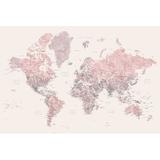 Home Magnetics Framed World Magnetic Map in Earth Tones | 22 H x 33 W x 1 D in | Wayfair BB-3322WLD-PTSUN