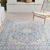 Blue/Navy 79 x 0.01 in Area Rug - Mistana™ Summey Southwestern Indoor/Outdoor Area Rug, Polypropylene | 79 W x 0.01 D in | Wayfair