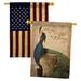 Breeze Decor 40 x 28 ft. House Flags in Black/Brown | 40 H x 28 W in | Wayfair BD-BI-HP-105043-IP-BOAA-D-US13-PL