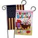 Breeze Decor 2-Sided Polyester 18.5" x 13" Garden Flag in Brown/Pink/Red | 18.5 H x 13 W in | Wayfair BD-PC-GP-115073-IP-BOAA-D-IM11-BD