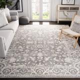 Gray/White 120 x 0.31 in Indoor Area Rug - Bungalow Rose Llana Oriental Cream/Gray Area Rug | 120 W x 0.31 D in | Wayfair