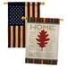 Breeze Decor Home Be Grateful 2-Sided Polyester 40 x 28 in. House Flag | 40 H x 28 W in | Wayfair BD-HA-HP-113079-IP-BOAA-D-US18-WA