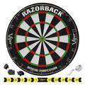 Viper Razorback Sisal/Bristle Dartboard w/ 22 Gram Steel Tip Darts, Laser Dart Throwline & Pro Score Digital Scoreboard in Gray | Wayfair 40-1049