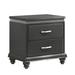 Rosdorf Park Lave 2 - Drawer Solid Wood Nightstand in Gray Wood in Brown/Gray | 25 H x 23.7 W x 17.7 D in | Wayfair