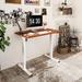 Inbox Zero Home Office Height Adjustable Standing Desk Wood/Metal in White | 42 W x 24 D in | Wayfair 2A2D2C0295E848E8B5182EA9FADA4A72