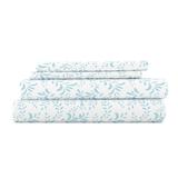 Winston Porter Bethina Burst of Vines Pattern Microfiber Sheet Set Polyester in Blue | Twin | Wayfair D251C9581C734715B22AD0290034E858