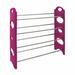 Rebrilliant 4 Tier 20 Pair Shoe Rack Metal in Pink | 26 H x 36 W x 8 D in | Wayfair S1038-PINK-20 PRS