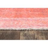 Pink 27 x 0.1 in Area Rug - Joss & Main Lyona Oriental Coral Area Rug Polyester/Cotton | 27 W x 0.1 D in | Wayfair 17B578F41CDE44F9B6E198CCD4B29AA7