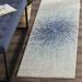 Blue/White 2'2" x 7' Area Rug - Wrought Studio™ Faustina Abstract Royal/Ivory Area Rug | Wayfair 0749DBDC39B14882888794C50CBECA5E