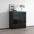 Orren Ellis Bruyere 4 - Drawer Bachelor's Chest Wood in Black | 34.2 H x 32 W x 15.9 D in | Wayfair BAFB2B853F54440B83F3FA69ADD05527